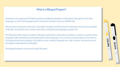 What is the bilingual program